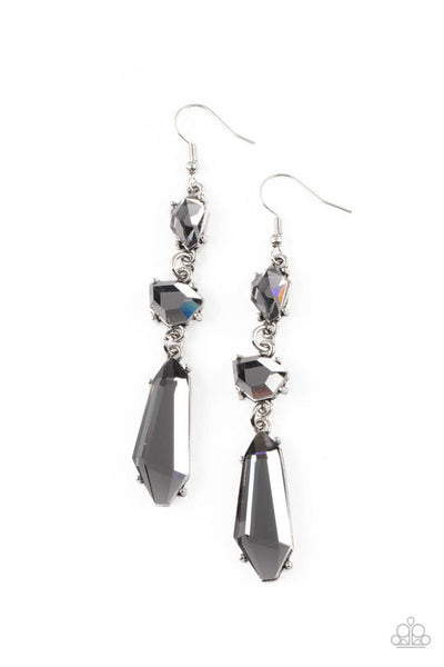 Sophisticated Smolder Silver Earring