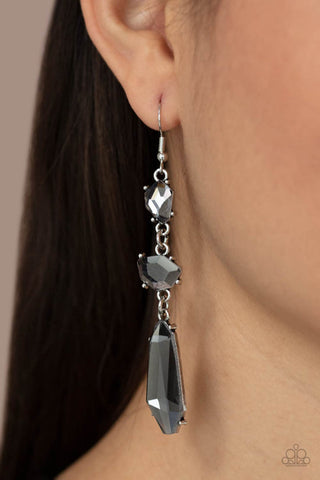 Sophisticated Smolder Silver Earring