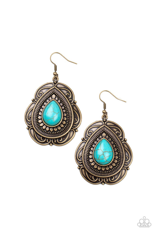 Southwestern Soul Brass Earring