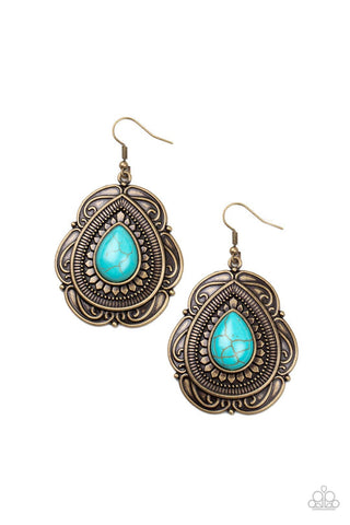 Southwestern Soul Brass Earring
