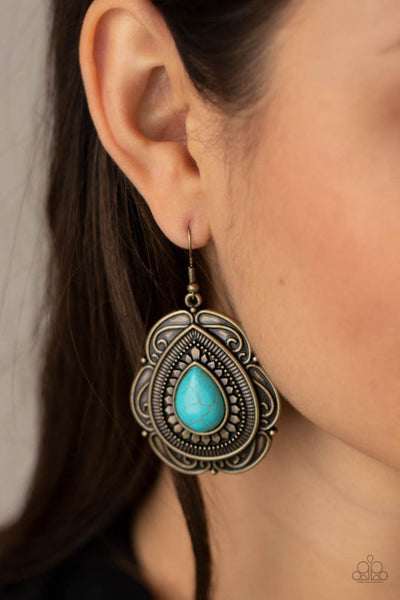 Southwestern Soul Brass Earring