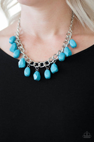 Take The COLOR Wheel Blue Necklace