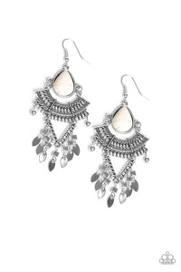 Vintage Vagabond White Earring