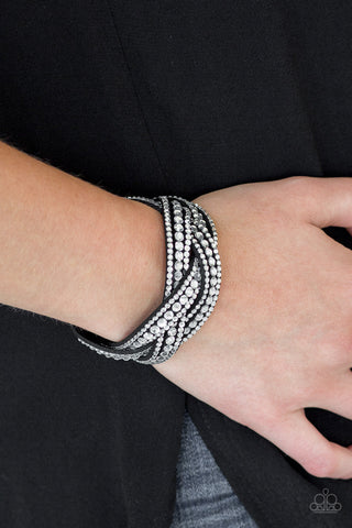 Bring On The Bling - Black Bracelet