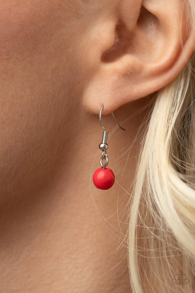 Paparazzi-Geographically Gorgeous - Red Necklace