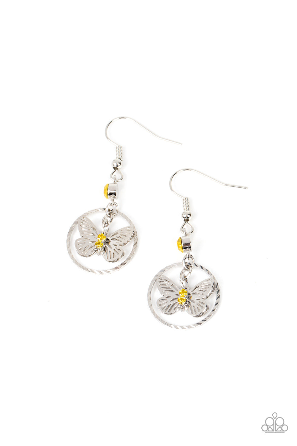 Fabulous Flutter - Yellow Earring