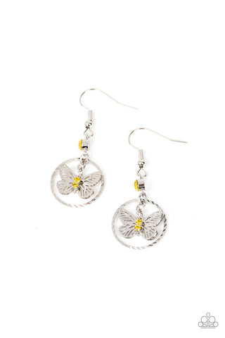 Fabulous Flutter - Yellow Earring