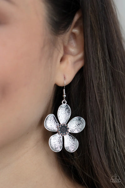 Paparazzi-Fresh Florals - Silver Earring