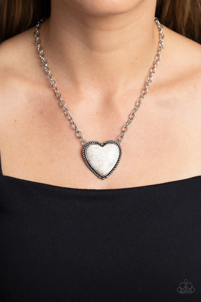 Paparazzi-Authentic Admirer - White Necklace