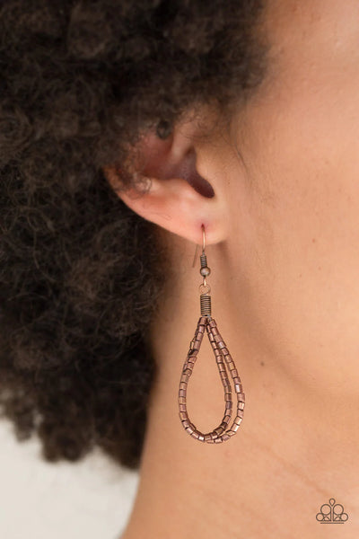 Paparazzi - Catwalk Queen - Copper Necklace