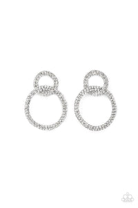 Intensely Icy Black Post Earring