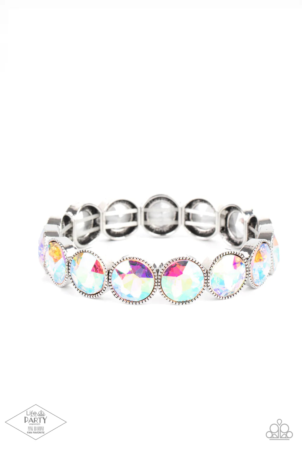 Paparazzi-Number One Knockout - Multi Iridescent Bracelet