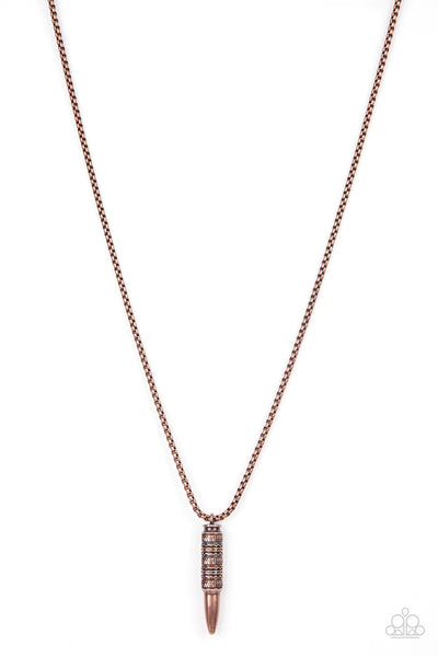Paparazzi-Highland Hunter - Copper Necklace
