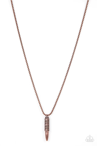 Paparazzi-Highland Hunter - Copper Necklace