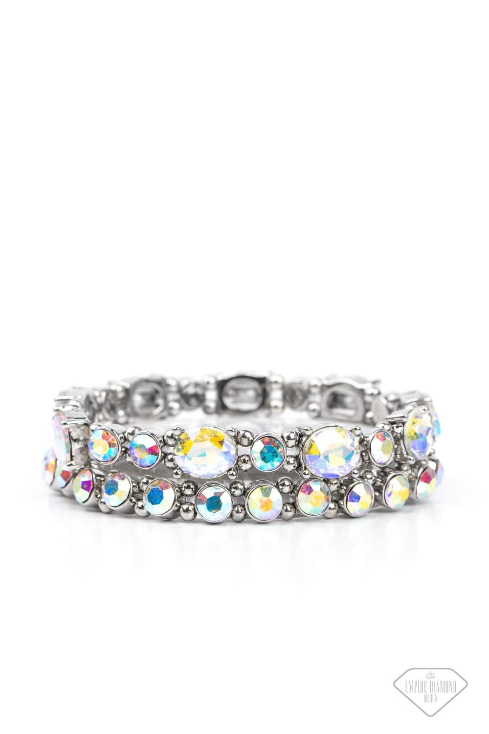 Paparazzi-Splendid Stack Iridescent Bracelet