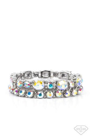 Paparazzi-Splendid Stack Iridescent Bracelet