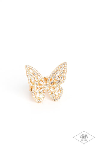 Paparazzi-Flauntable Flutter - Gold Ring