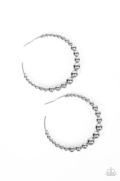 Paparazzi Show Off Your Curves - Silver Earring
