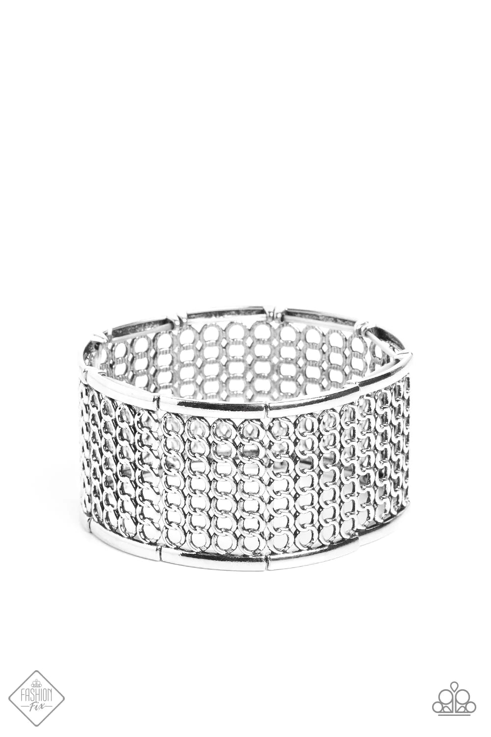 Paparazzi-Camelot Couture - Silver Bracelet