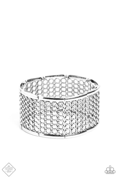 Paparazzi-Camelot Couture - Silver Bracelet