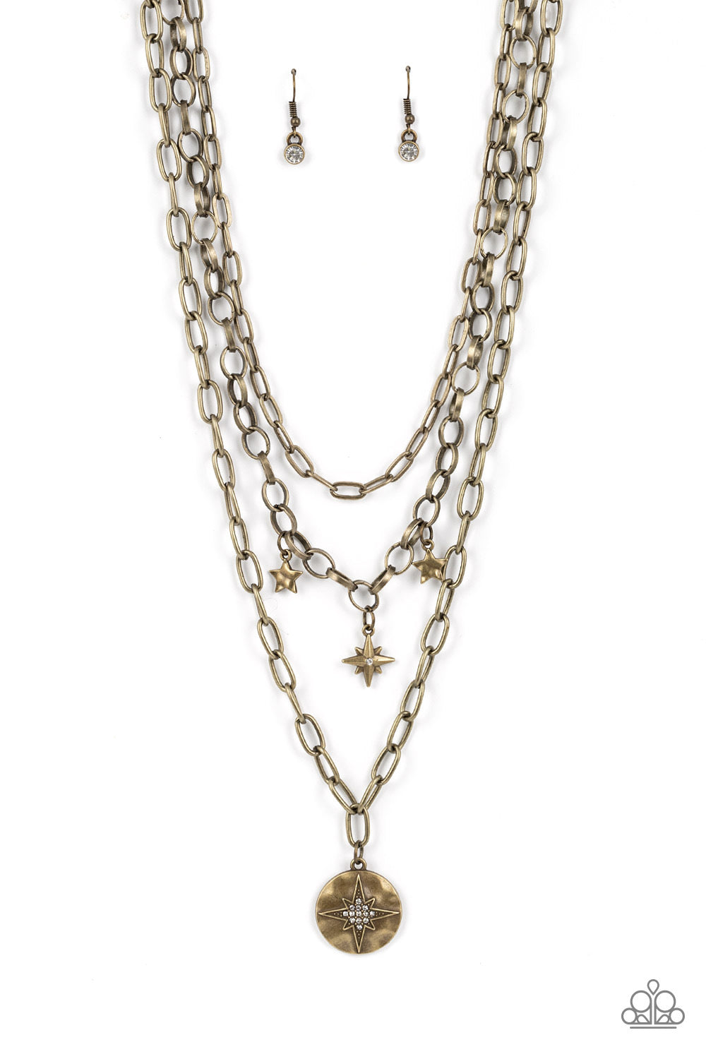 Paparazzi Under the Northern Lights - Brass Necklace