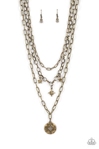 Paparazzi Under the Northern Lights - Brass Necklace