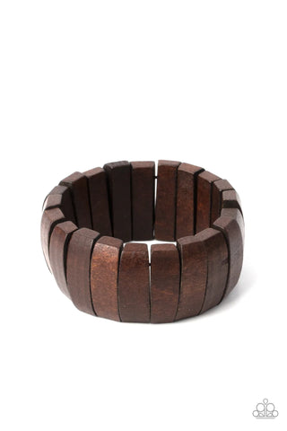 Paparazzi-Raise The BARBADOS - Brown Bracelet