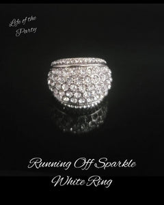 Paparazzi Running OFF SPARKLE - White Ring