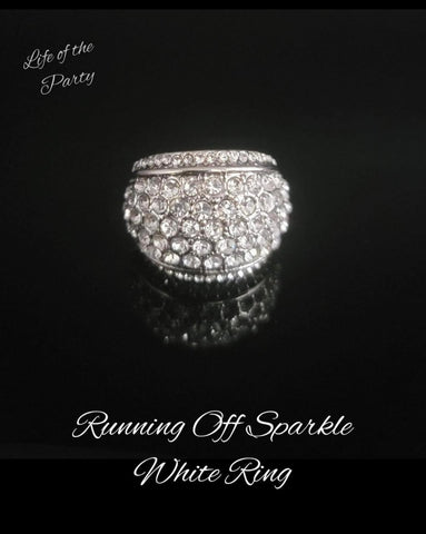 Paparazzi Running OFF SPARKLE - White Ring