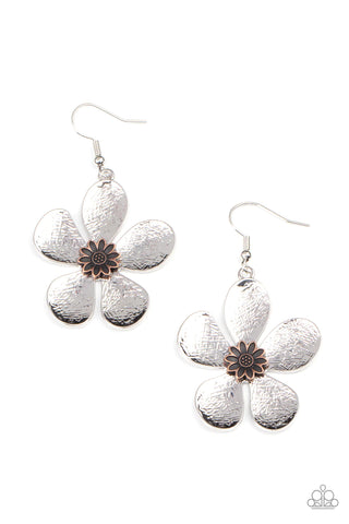 Paparazzi-Fresh Florals - Silver Earring