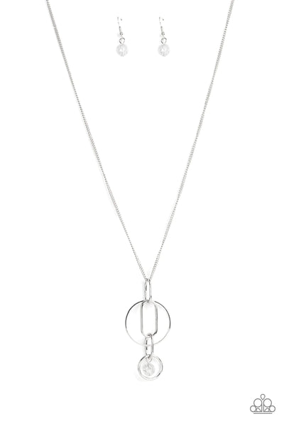 Paparazzi-Park Avenue Palace - White Necklace