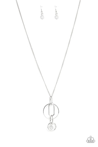 Paparazzi-Park Avenue Palace - White Necklace