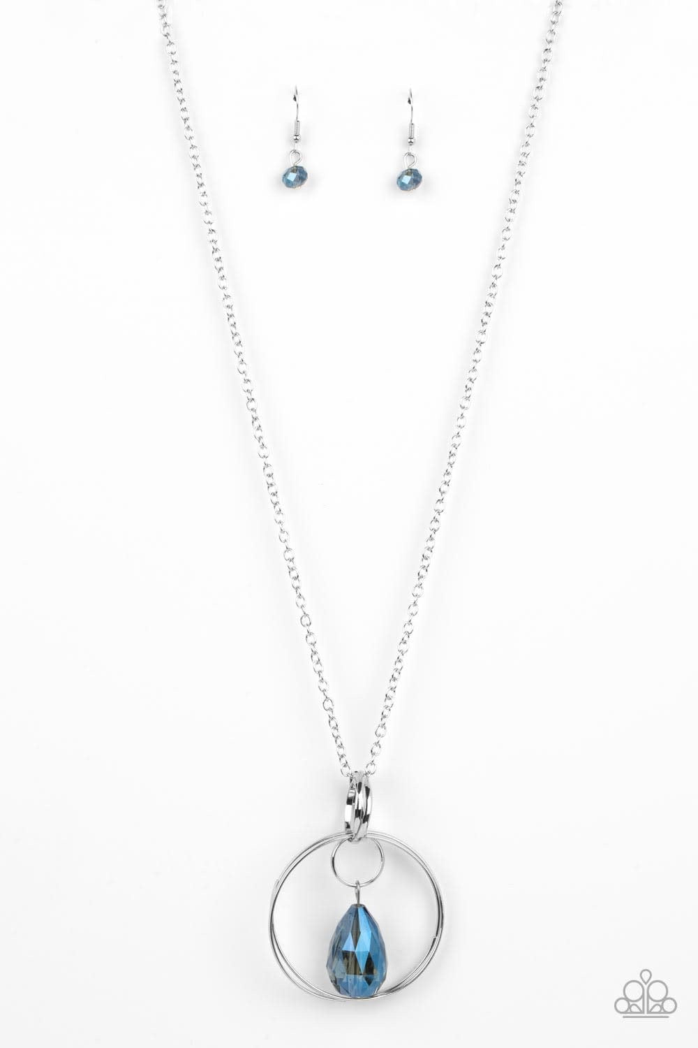 Paparazzi Swinging Shimmer - Blue Necklace