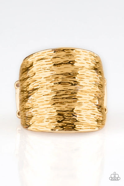 Paparazzi-Paleo Patterns - Gold Ring