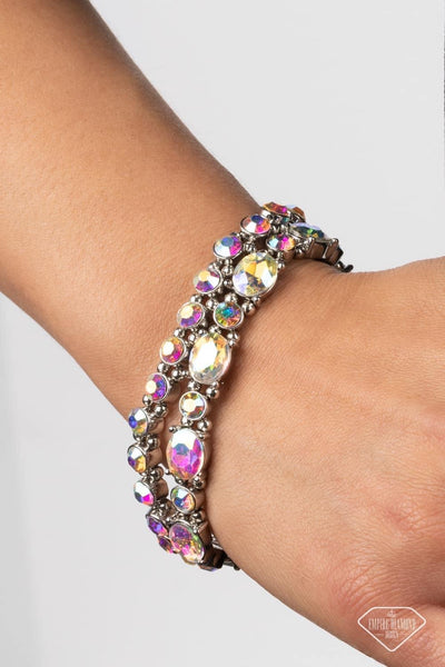 Paparazzi-Splendid Stack Iridescent Bracelet