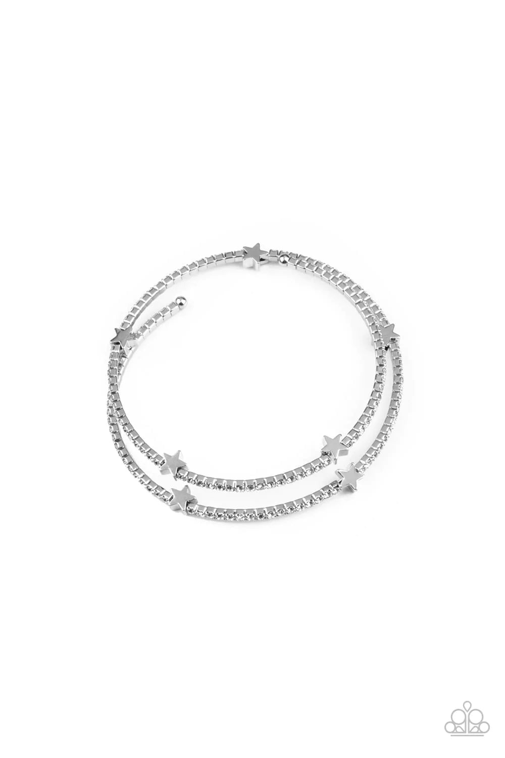 Paparazzi Let Freedom BLING - White Bracelet