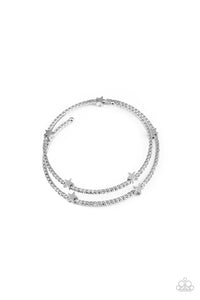 Paparazzi Let Freedom BLING - White Bracelet