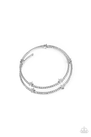 Paparazzi Let Freedom BLING - White Bracelet