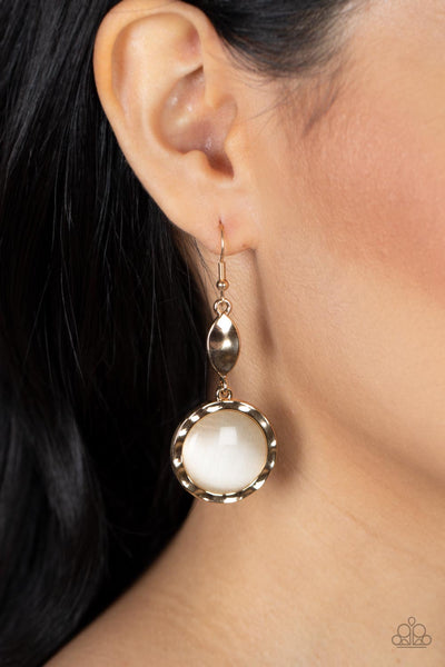 Paparazzi Magically Magnificent - Gold Earring