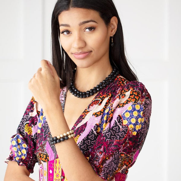 Paparazzi-Greco Getaway - Black Necklace