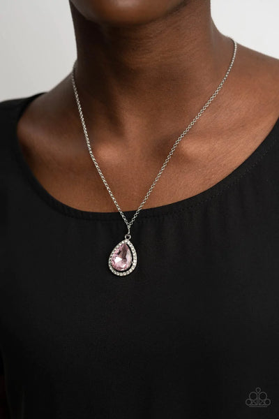 Paparazzi-Duchess Decorum - Pink Necklace