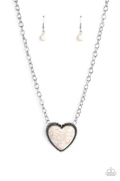 Paparazzi-Authentic Admirer - White Necklace