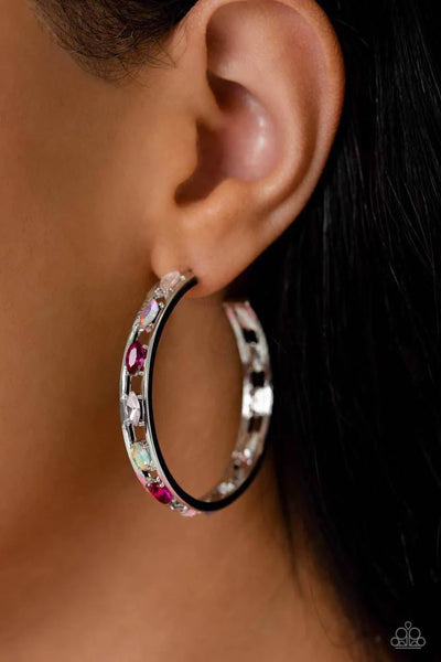 Paparazzi-The Gem Fairy - Pink Earring