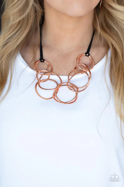 Spiraling Out of COUTURE Copper Necklace