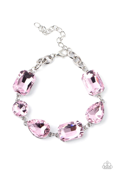 Paparazzi-Cosmic Treasure Chest - Pink Bracelet