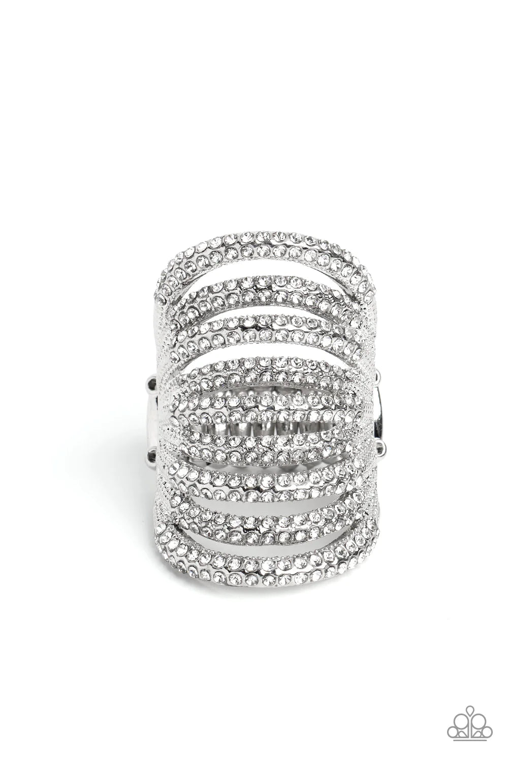 Paparazzi-Rippling Rarity - White Ring