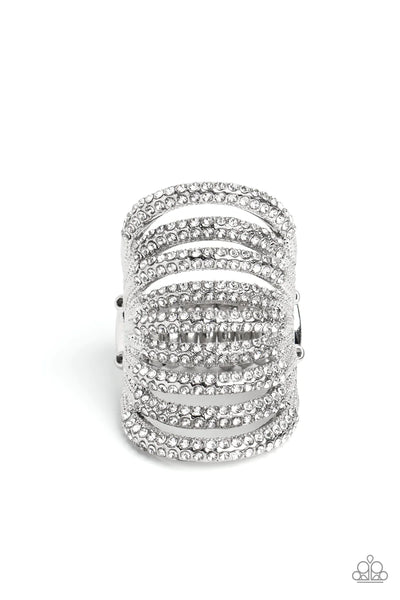Paparazzi-Rippling Rarity - White Ring