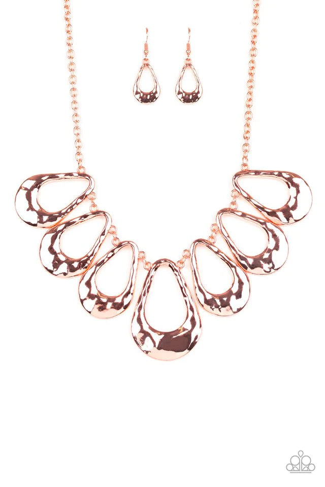 Teardrop Envy - Copper Necklace
