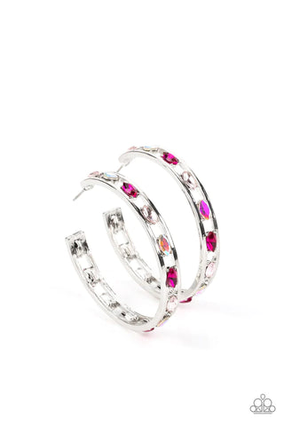 Paparazzi-The Gem Fairy - Pink Earring