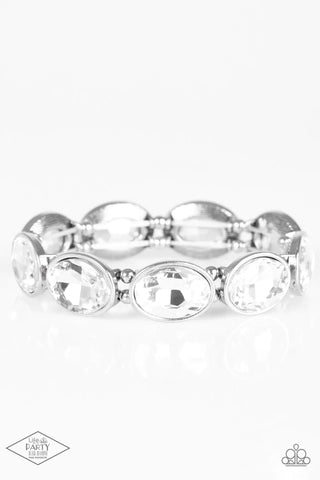 Paparazzi-DIVA In Disguise - White Bracelet